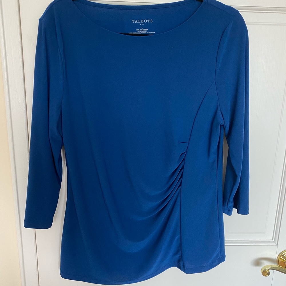 Talbots ruched dress top